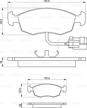 BOSCH 0 986 424 237 - Kit pastiglie freno, Freno a disco autozon.pro