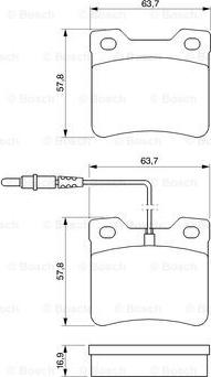 BOSCH 0 986 424 229 - Kit pastiglie freno, Freno a disco autozon.pro