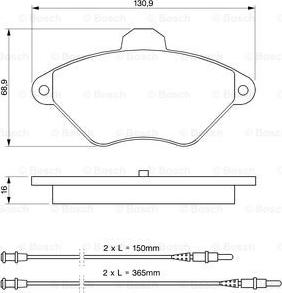 BOSCH 0 986 424 278 - Kit pastiglie freno, Freno a disco autozon.pro