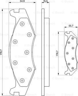 BOSCH 0 986 424 273 - Kit pastiglie freno, Freno a disco autozon.pro