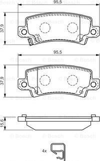 BOSCH 0 986 424 790 - Kit pastiglie freno, Freno a disco autozon.pro