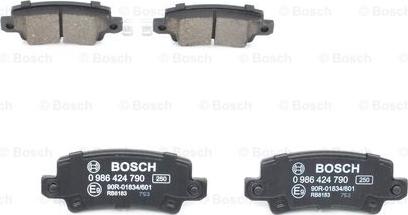 BOSCH 0 986 424 790 - Kit pastiglie freno, Freno a disco autozon.pro