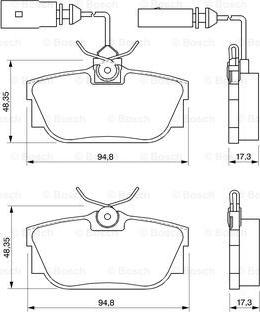 BOSCH 0 986 424 748 - Kit pastiglie freno, Freno a disco autozon.pro