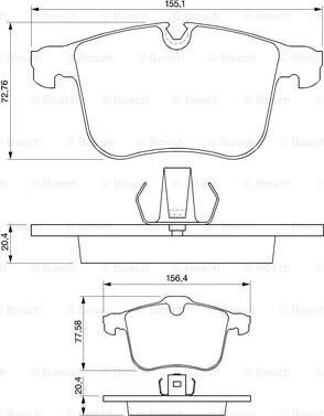 BOSCH 0 986 424 743 - Kit pastiglie freno, Freno a disco autozon.pro