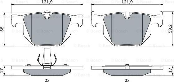 BOSCH 0 986 424 766 - Kit pastiglie freno, Freno a disco autozon.pro