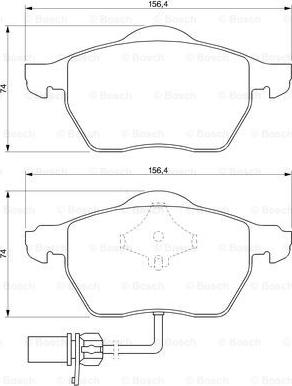 BOSCH 0 986 424 706 - Kit pastiglie freno, Freno a disco autozon.pro