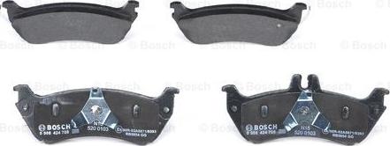 BOSCH 0 986 424 708 - Kit pastiglie freno, Freno a disco autozon.pro