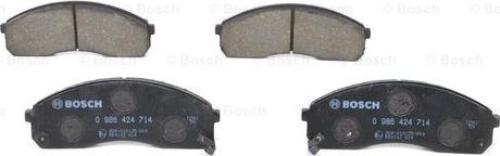 BOSCH 0 986 424 714 - Kit pastiglie freno, Freno a disco autozon.pro