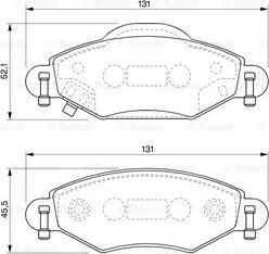 BOSCH 0 986 424 788 - Kit pastiglie freno, Freno a disco autozon.pro