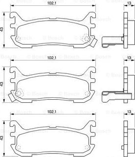 BOSCH 0 986 424 782 - Kit pastiglie freno, Freno a disco autozon.pro