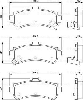 BOSCH 0 986 424 734 - Kit pastiglie freno, Freno a disco autozon.pro