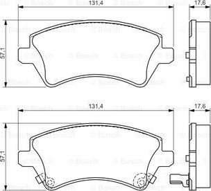 BOSCH 0 986 424 735 - Kit pastiglie freno, Freno a disco autozon.pro