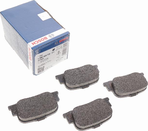 BOSCH 0 986 424 730 - Kit pastiglie freno, Freno a disco autozon.pro