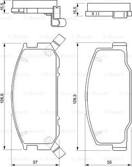 BOSCH 0 986 424 724 - Kit pastiglie freno, Freno a disco autozon.pro