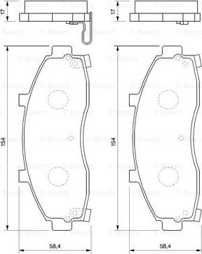 BOSCH 0 986 424 726 - Kit pastiglie freno, Freno a disco autozon.pro