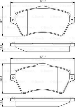 BOSCH 0 986 424 721 - Kit pastiglie freno, Freno a disco autozon.pro