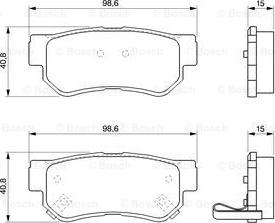 BOSCH 0 986 424 728 - Kit pastiglie freno, Freno a disco autozon.pro