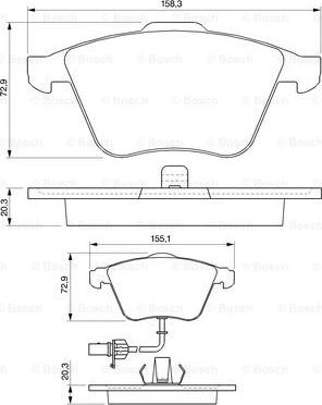 BOSCH 0 986 424 779 - Kit pastiglie freno, Freno a disco autozon.pro