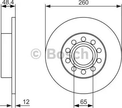 BOSCH 0 986 479 952 - Discofreno autozon.pro