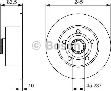 BOSCH 0 986 479 906 - Discofreno autozon.pro