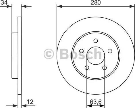 BOSCH 0 986 479 934 - Discofreno autozon.pro