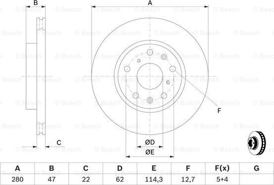 BOSCH 0 986 479 403 - Discofreno autozon.pro