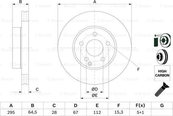 BOSCH 0 986 479 407 - Discofreno autozon.pro