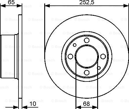 BOSCH 0 986 479 435 - Discofreno autozon.pro