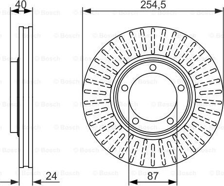 BOSCH 0 986 479 596 - Discofreno autozon.pro