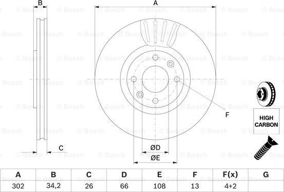 BOSCH 0 986 479 C72 - Discofreno autozon.pro