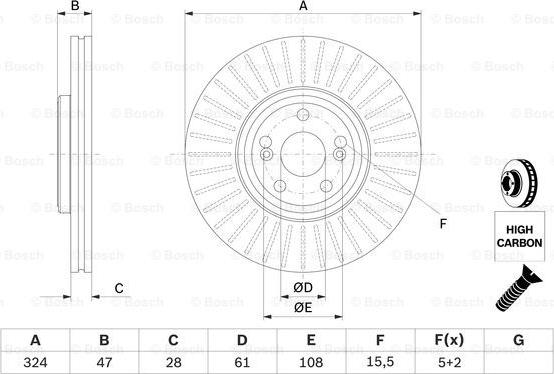 BOSCH 0 986 479 565 - Discofreno autozon.pro