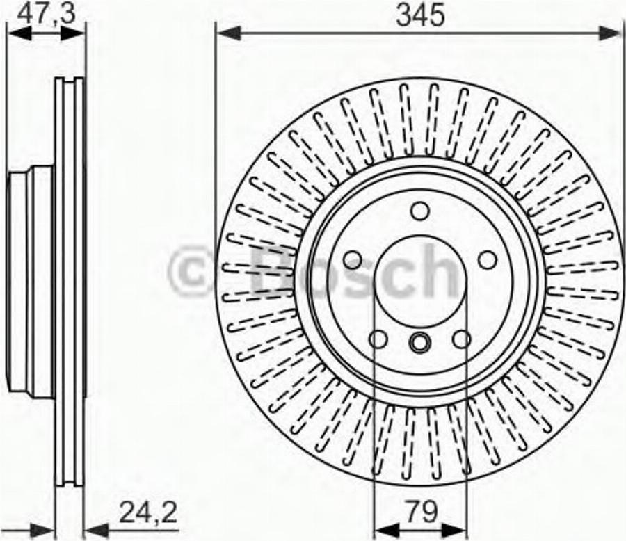 BOSCH 0986479585 - Discofreno autozon.pro