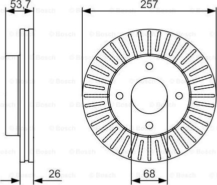 BOSCH 0 986 479 535 - Discofreno autozon.pro