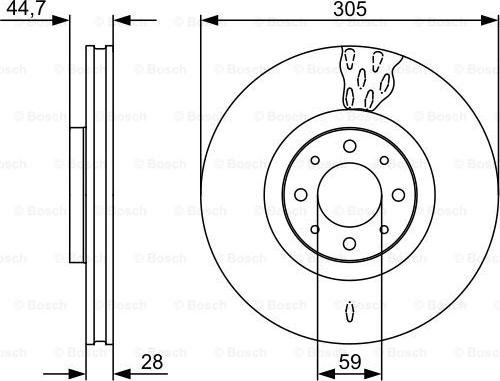 BOSCH 0 986 479 530 - Discofreno autozon.pro