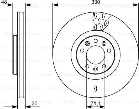 BOSCH 0 986 479 529 - Discofreno autozon.pro