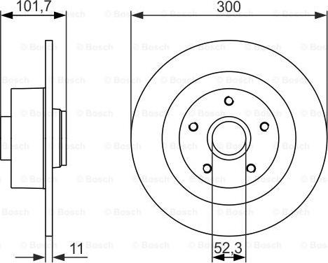 BOSCH 0 986 479 573 - Discofreno autozon.pro