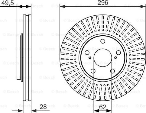 BOSCH 0 986 479 664 - Discofreno autozon.pro