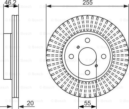 BOSCH 0 986 479 616 - Discofreno autozon.pro