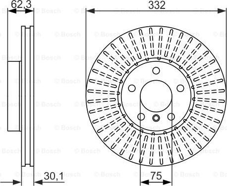 BOSCH 0 986 479 624 - Discofreno autozon.pro