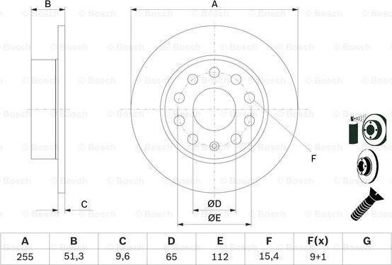 BOSCH 0 986 479 099 - Discofreno autozon.pro