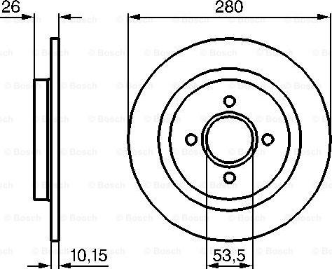 BOSCH 0 986 479 049 - Discofreno autozon.pro