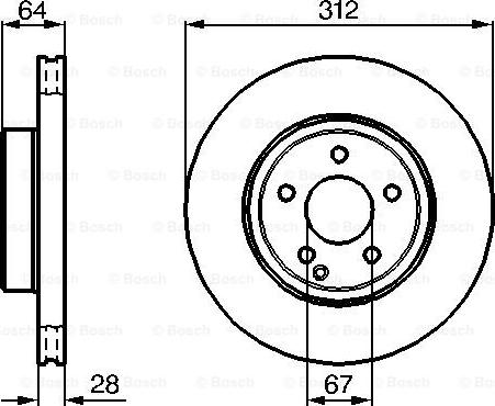 BOSCH 0 986 479 040 - Discofreno autozon.pro