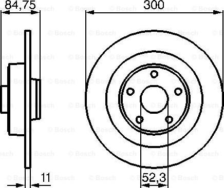 BOSCH 0 986 479 083 - Discofreno autozon.pro