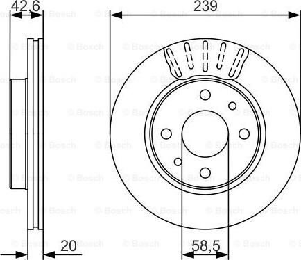 BOSCH 0 986 479 082 - Discofreno autozon.pro