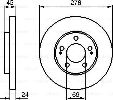 BOSCH 0 986 479 035 - Discofreno autozon.pro