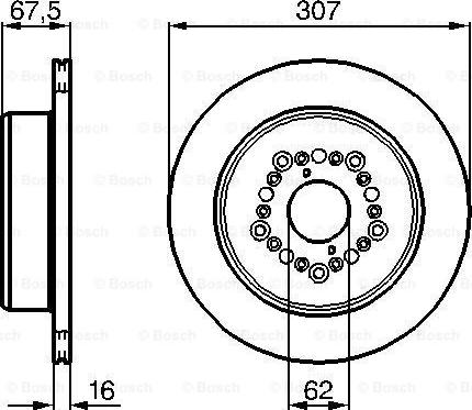 BOSCH 0 986 479 023 - Discofreno autozon.pro