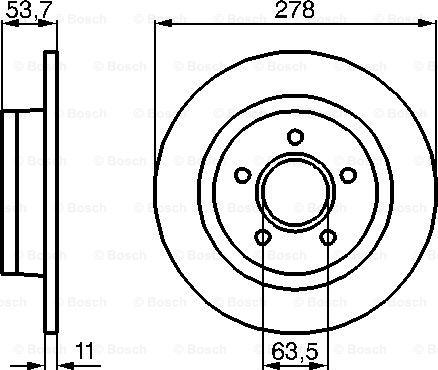 BOSCH 0 986 479 070 - Discofreno autozon.pro