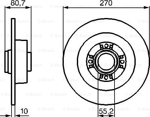 BOSCH 0 986 479 196 - Discofreno autozon.pro