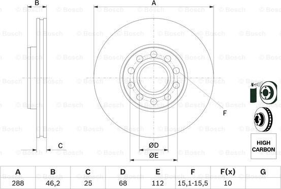 BOSCH 0 986 479 157 - Discofreno autozon.pro