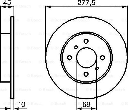 BOSCH 0 986 479 105 - Discofreno autozon.pro